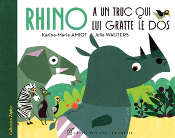 Rhino a un truc qui lui gratte le dos